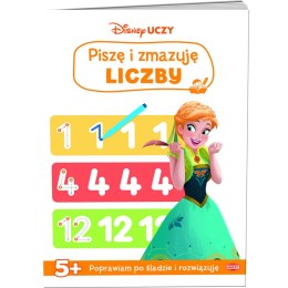 Książka dla dzieci Ameet DISNEY UCZY. KRAINA LODU. PISZĘ I ZMAZUJĘ LICZBY Ameet