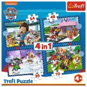 Puzzle Trefl Paw Patrol Psie sprawy 4w1 el. (34650) Trefl