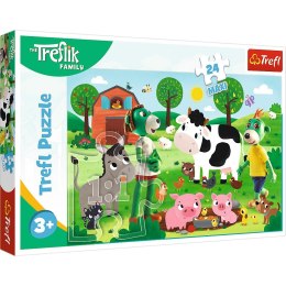 Puzzle Trefl Rodzina Treflików Zimowy czas z Treflikami 24 el. (14360) Trefl