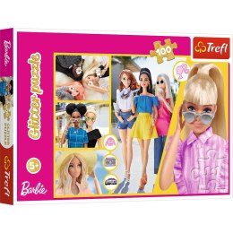 Puzzle Trefl Barbie Brokatowa Barbie 100 el. (457768) Trefl