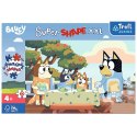 Puzzle Trefl Bluey I Przyjeciele Super Shape Zimowe zabawy Treflików 60 el. (50040) Trefl