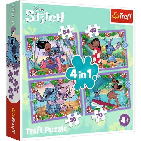 Puzzle Trefl Lilo&stitch 4w1 el. (34633) Trefl