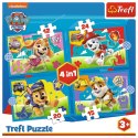 Puzzle Trefl Paw Patrol Biegnące Pieski 4w1 el. (34628) Trefl