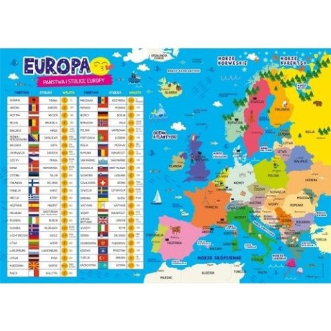 Podkład na biurko Henry MAPA EUROPY mix PVC PCW (5907465663847) Henry