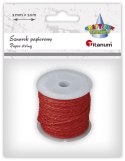 Sznurek Titanum Craft-Fun Series papierowy 10m (24BR0201-15（czerwony)) Titanum