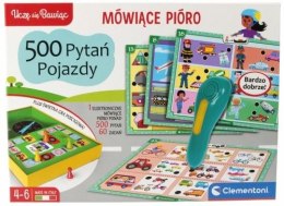 Gra edukacyjna Clementoni Mówiące pióro 500 pytań pojazdy (50929) Clementoni