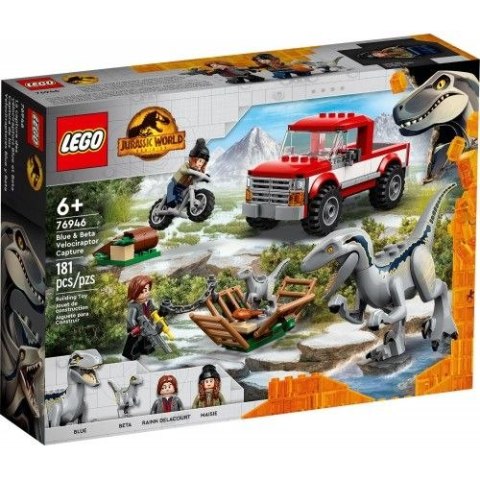 Klocki konstrukcyjne Lego Jurassic World Schwytanie welociraptorów Blue i Bety (76946) Lego