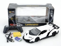 Samochód Adar na radio 1:18 R/C Lamborghini, 4 funkcje, ładowarka USB (606470) Adar