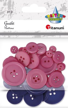 Guziki Titanum Craft-Fun Series plastikowe mix (24BR0202) Titanum