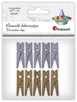 Ozdoba drewniana Titanum Craft-Fun Series klamerki (24BR0201-141) Titanum