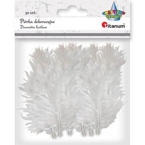 Piórka Titanum Craft-Fun Series białe 50 szt Titanum