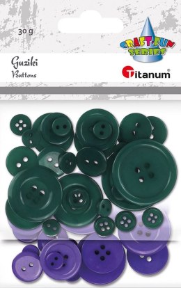 Guziki Titanum Craft-Fun Series plastikowe mix (24BR0202-32) Titanum