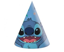 Czapka party Godan Stitch & Angel Disney, (FSC), 6 szt. mix papier (96914) Godan