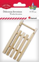 Ozdoba drewniana Titanum Craft-Fun Series Sanie drewniane (24BR0201-235) Titanum