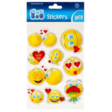 Naklejka (nalepka) Stickerboo S-Boo Jelly Emotikony (493720) Stickerboo