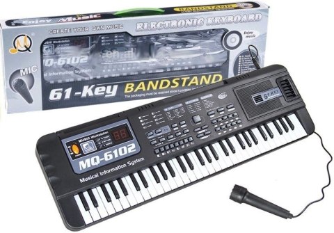 Organy Lean Keyboard MQ-6102 61 Klawiszy Mikrofon Do Nauki (1476) Lean