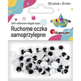 Oczy samoprzylepne Titanum Craft-Fun Series ruchome 10mm Titanum