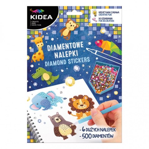 Mozaika Kidea Zoo NAKLEJKI DIAMENTOWE (NDZOKA) Kidea