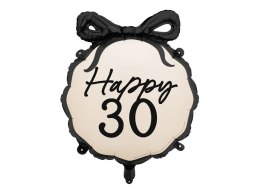 Balon foliowy Partydeco pastylka Happy 30, 47,5x45 cm 18cal (FB266-30) Partydeco