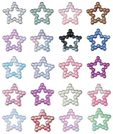 Kryształki Craft-Fun Series gwiazdki mix Titanum (24MH0316) Titanum