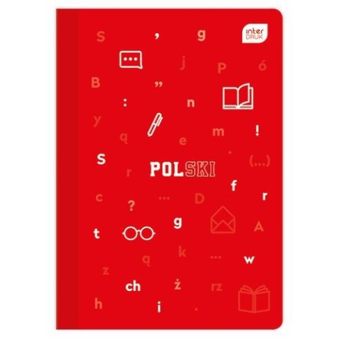 Zeszyt tematyczny Język polski A5 60k. 70g linia Interdruk Interdruk