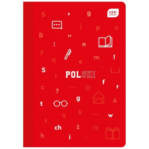 Zeszyt tematyczny Język polski A5 60k. 70g linia Interdruk Interdruk