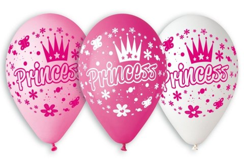 Balon gumowy Premium Księżniczki 5 szt mix 300mm 12cal Godan (GB/PG32) Godan