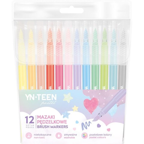 Flamaster Pastelowe mazaki pędzelkowe 5902277316233 12 kol. Interdruk (12 kol) Interdruk