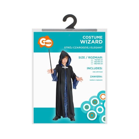 Kostium Czarodziej Elegant (kostium z kapturem), rozm. 110/120 Godan (SL-CE11) Godan