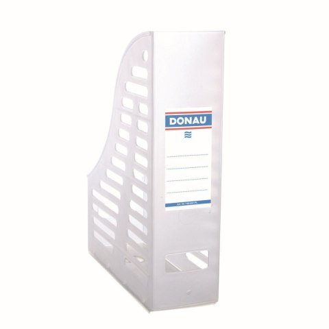 Pojemnik na dokumenty pionowy A4 przezroczysty poliester [mm:] 85x245x 315 Donau (7464001PL-09) Donau