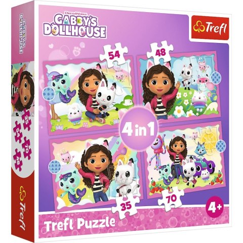 Puzzle Trefl Gabby's Dollhouse 4w1 el. (34620) Trefl