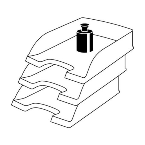 Szuflada na dokumenty Plus czarny polistyren PS [mm:] 360x255x 70 Leitz (52272095) Leitz