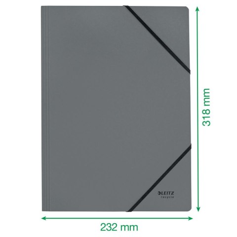 Teczka kartonowa na gumkę recycle A4 żółta 430g Leitz (39080025) Leitz