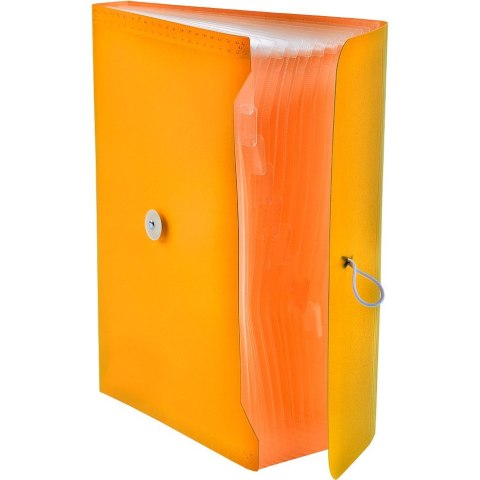 Teczka z przegródkami harmonijkowa A4 kolor: pomarańczowy 13 przegródek Tetis (BT622-P) Tetis