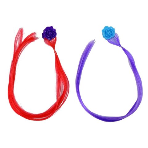 Zestaw piękności Głowa Lalki Akcesoria Koraliki Spinki Kolorowe Pasemka Lean (9955) Lean