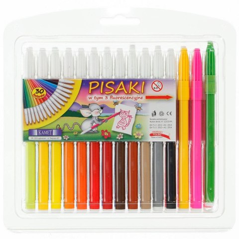 Flamaster 30 szt 30 kol. Kamet (K-5014) Kamet