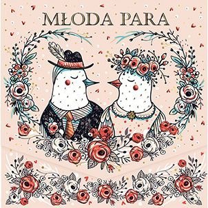 Kartka składana KARNET KW KOPERTA SLUB SŁOWIKI kw Henry (5905701482979) Henry