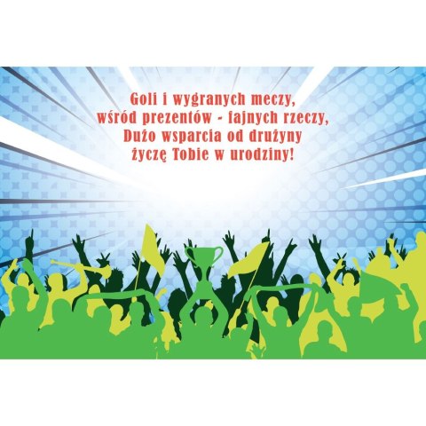 Kartka składana PIŁKA NA TARCZY B6 Henry (5905701484652) Henry