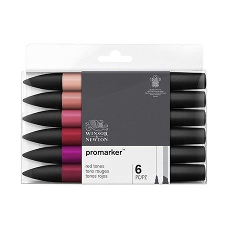 Marker specjalistyczny Zestaw 6szt red tones Winsor (0290159) Winsor