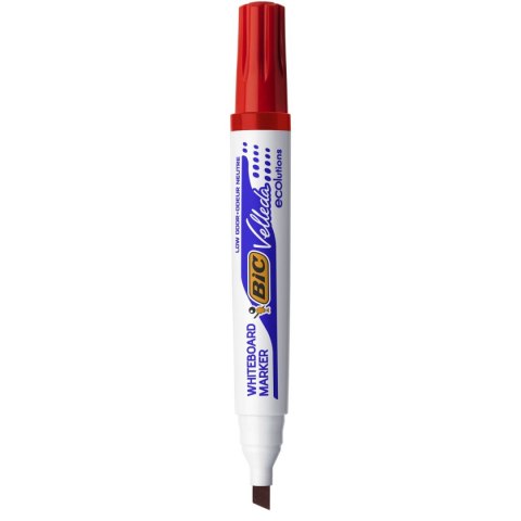 Marker suchościeralny Velleda Ecolutions 1751 wkład czerwony 3,7-5,5mm ścięta końcówka Bic (904948) Bic