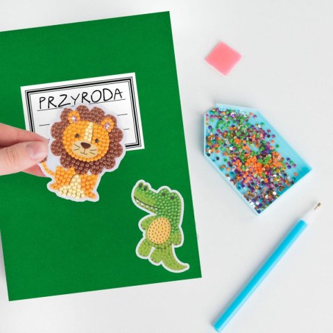 Mozaika Zoo NAKLEJKI DIAMENTOWE Kidea (NDZOKA) Kidea