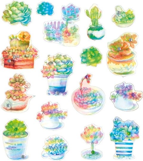 Naklejka (nalepka) Craft-Fun Series Kwiaty z diamencikiem Titanum Titanum