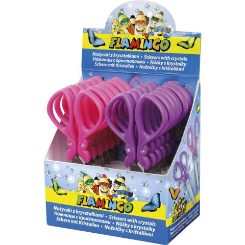 Nożyczki z kryształkami 13,5cm Flamingo (S01142) Flamingo
