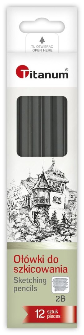 Ołówek w kartonowym pudełku 2B Titanum Titanum