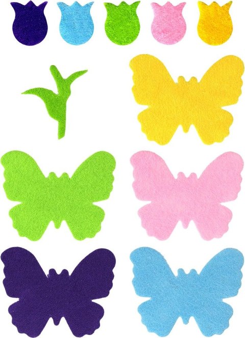 Ozdoba filcowa Craft-Fun Series tulipany, motyle Titanum (5031) Titanum