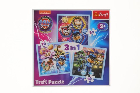 Puzzle Trefl Hot Wheels 3w1 Moc Mighty Pups 3w1 el. (34869) Trefl