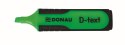 Zakreślacz Donau D-Text, zielony 1,0-5,0mm (7358001PL-06) Donau