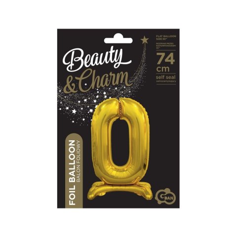 Balon gumowy Beauty&Charm cyfra stojąca złota złota Godan (BC-ASZ0) Godan