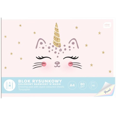 Blok rysunkowy bloki A4 mix 80g 10k Interdruk (5902277294180) Interdruk