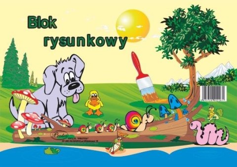 Blok rysunkowy A4 biały 80g 100k [mm:] 297x210 Protos Protos